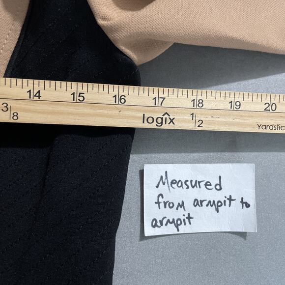 WHBM Jacket Size 4 Tan Black Moto Zip Blazer Office Siren Preppy Avant Garde - Picture 10 of 14